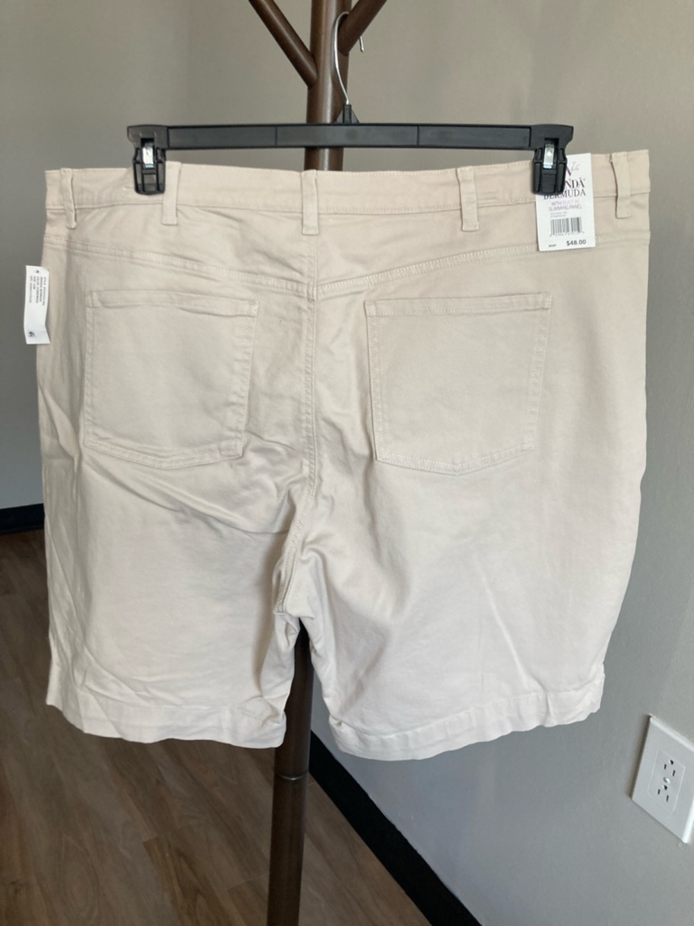 Gloria Vanderbilt stonewood jean Bermuda short flawless stretch classic rise 24W - Picture 11 of 17